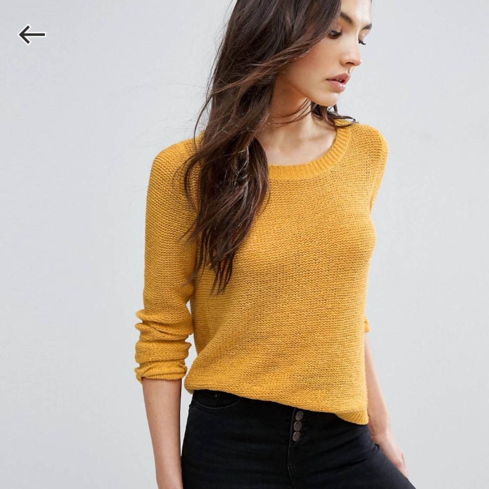 ONLY Mustard Yellow Sweater - Size XS